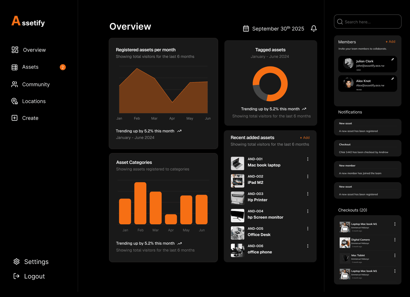 Assetify Mobile Onboarding